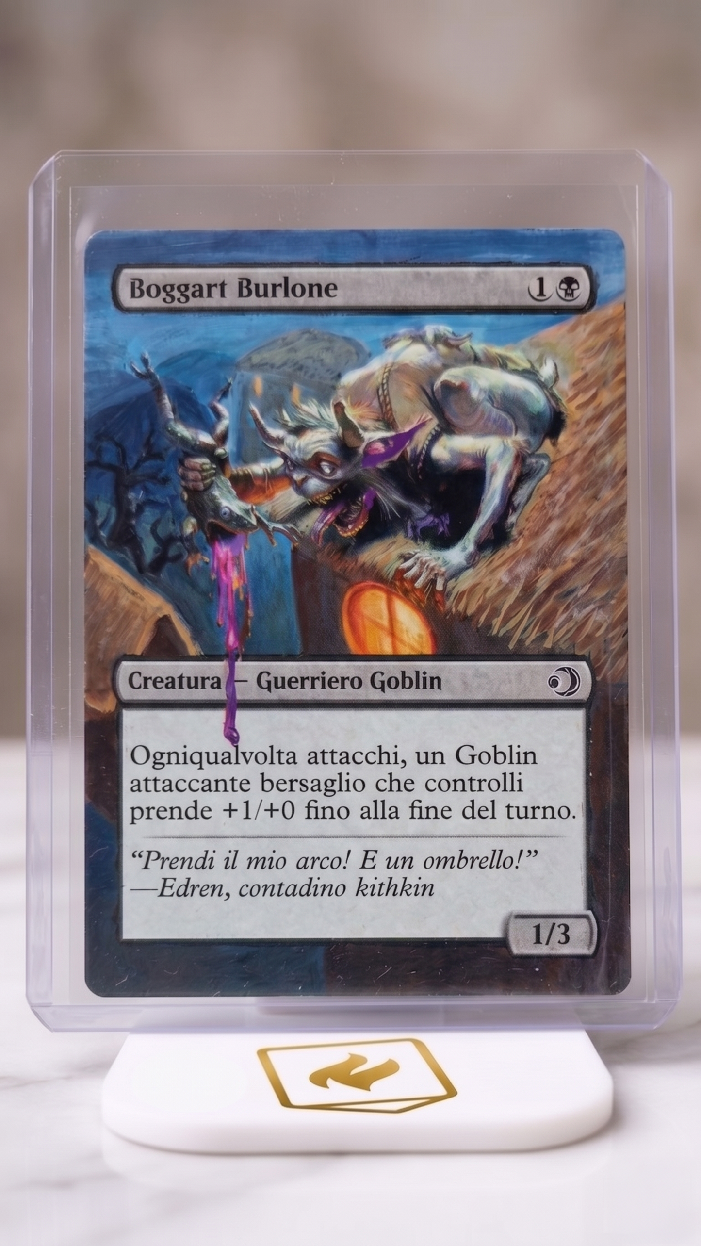 Boggart Buffone – Altered Art "Lorwin Eclipsed" by SKRí