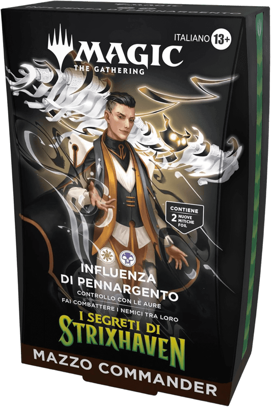 Commander Deck - I Segreti di Strixhaven - Influenza di Pennargento (1 mazzo ITA)