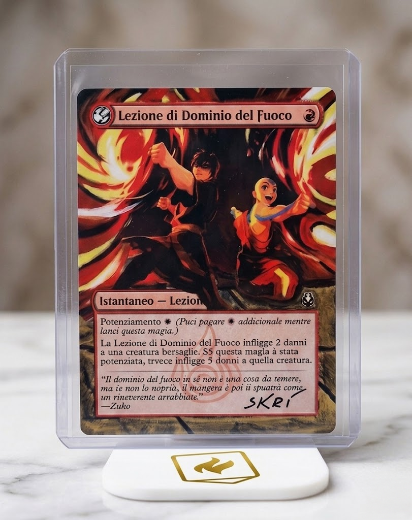 Lezione di Dominio del Fuoco – Altered Art "Avatar TLA" by SKRí