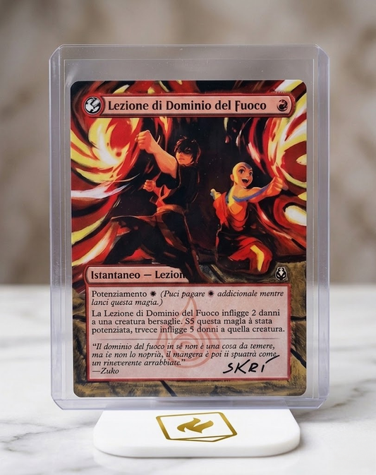 Lezione di Dominio del Fuoco – Altered Art "Avatar TLA" by SKRí