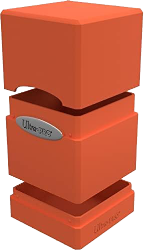 Satin Tower Deck Box - Pumpkin Orange- Ultra PRO
