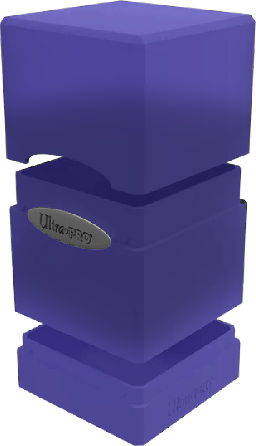 Satin Tower Deck Box - Hi-Gloss - Amethyst - Ultra PRO