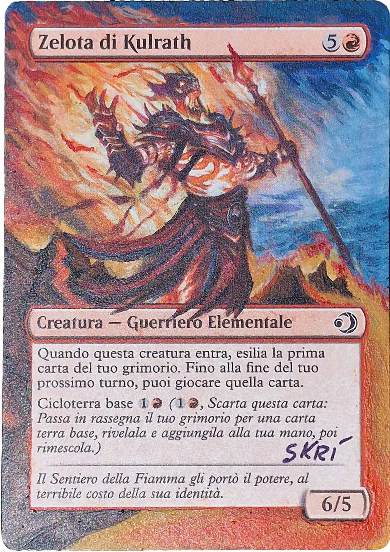 Zelota di Kurlath – Altered Art "Lorwin Eclipsed" by SKRí