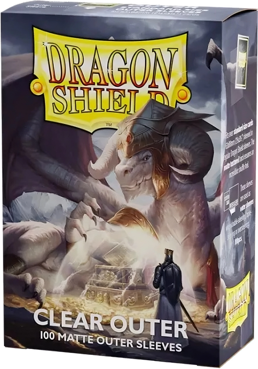 Standard - Matte Outer Sleeves - Clear (100 Bustine) - Dragon Shield