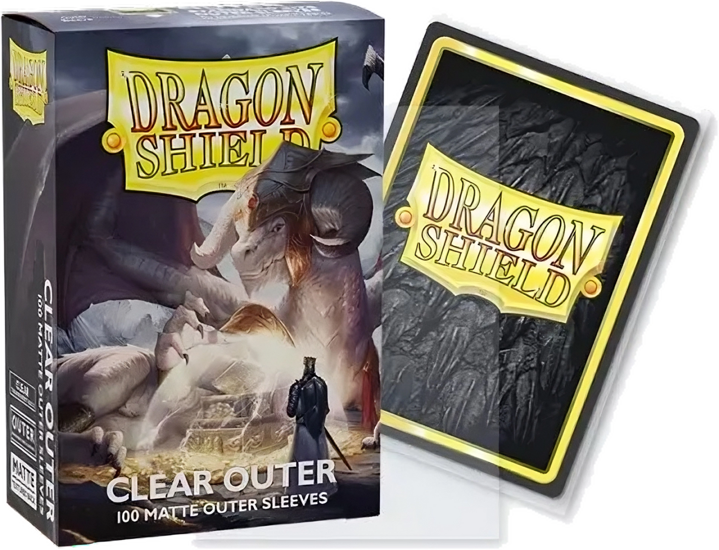 Standard - Matte Outer Sleeves - Clear (100 Bustine) - Dragon Shield