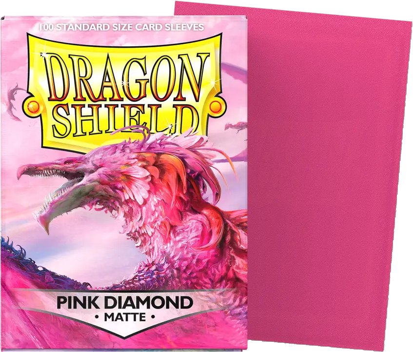 Standard - Matte Pink Diamond (100 Sleeves) - Dragon Shield