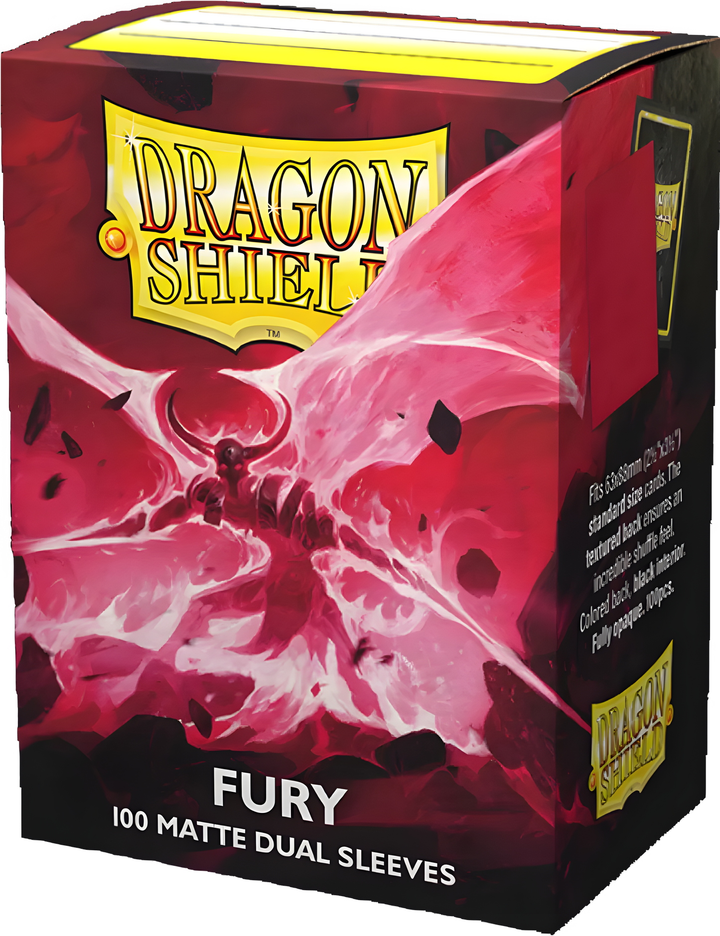 Standard - Dual Matte Pink Fury  'Alaric, Crimson King' (100 Sleeves) - Dragon Shield