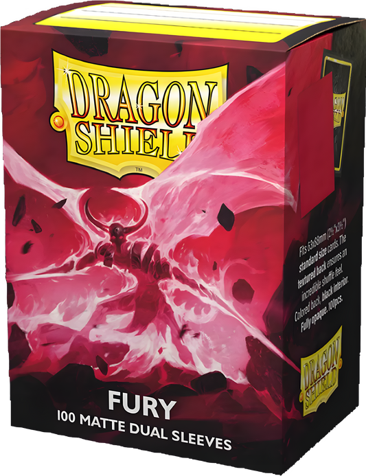 Standard - Dual Matte Pink Fury  'Alaric, Crimson King' (100 Sleeves) - Dragon Shield
