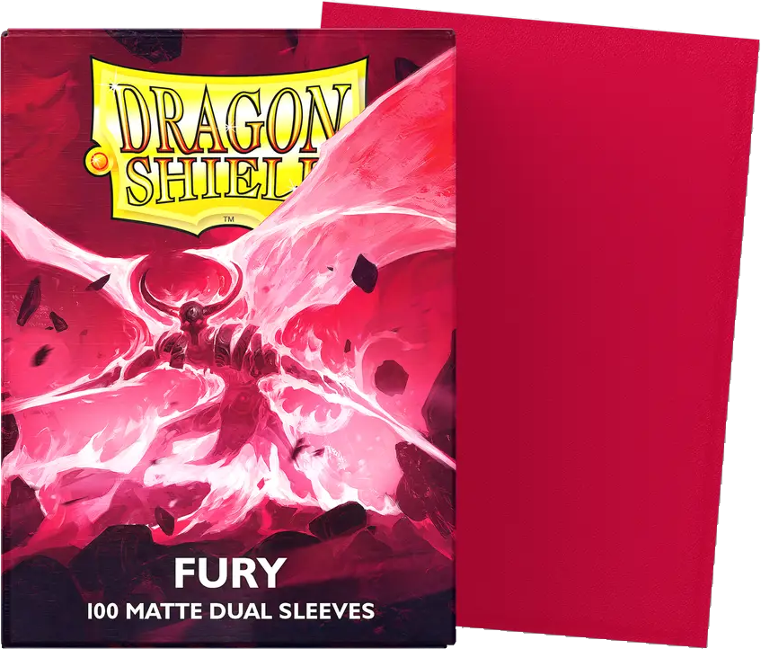Standard - Dual Matte Pink Fury  'Alaric, Crimson King' (100 Sleeves) - Dragon Shield