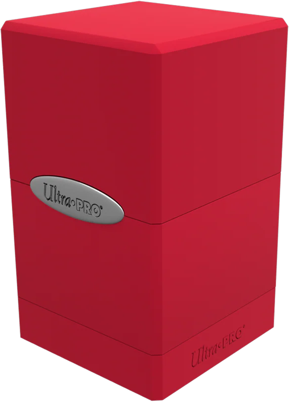 Satin Tower Deck Box - Red- Ultra PRO