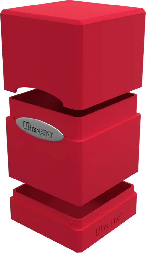 Satin Tower Deck Box - Red- Ultra PRO